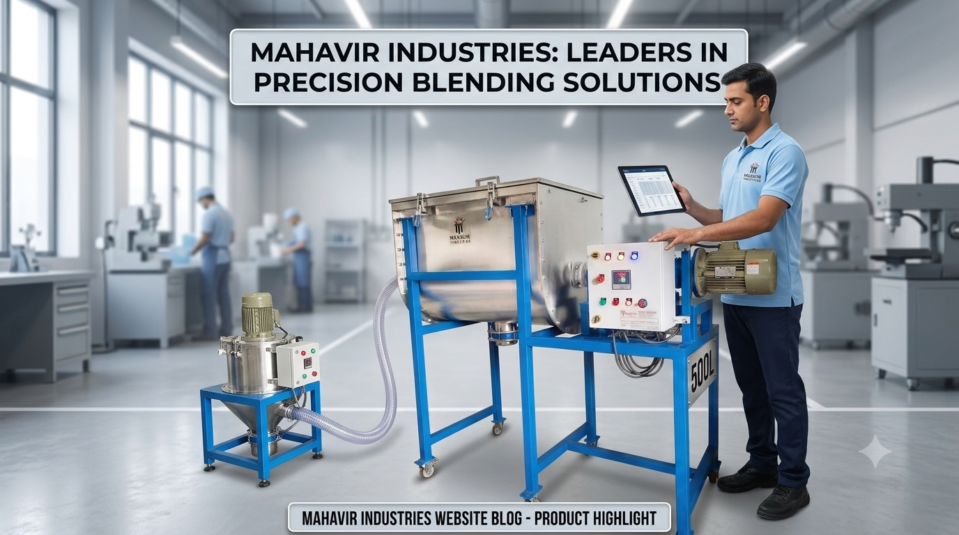 How the 500L MRB-STD Ribbon Blender Revolutionizes Industrial Powder Mixing